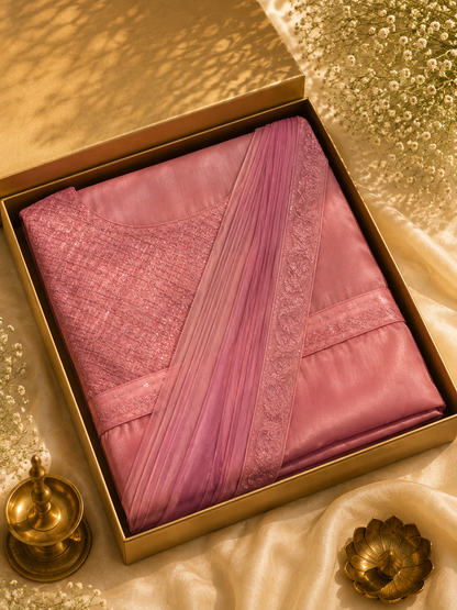 Baby pink Fancy Sparkling Georgette Anarkali
