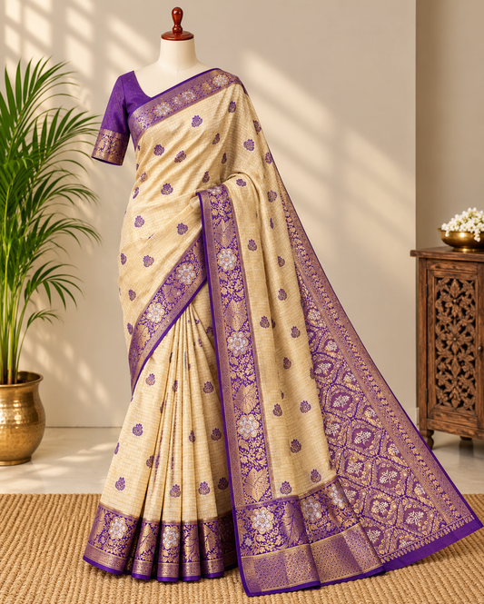 Kanchipuram  Fancy  Silk Saree
