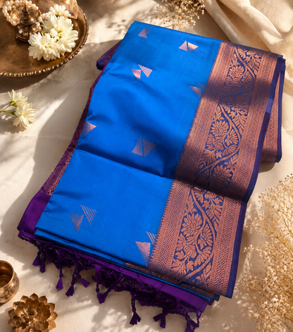 Blue Premium Soft Silk Saree